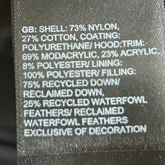 New W/Tag North Face Black Down Coat 3XL - Picture 7 of 8